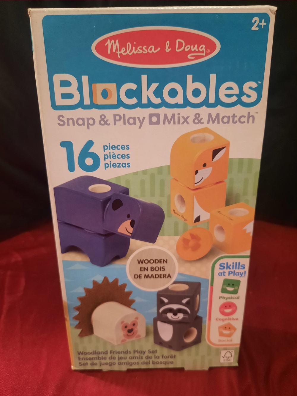 Melissa & Doug Woodland Friends Blockables Play Set
